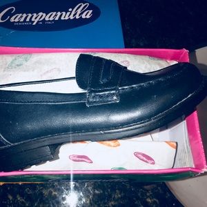 Brand New Italian Campanilla Blue loafers